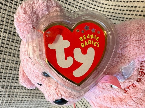 RARE RETIRED Baby Girl & Baby Boy Bears Ty Beanie Babies 2002 Beanbag Plush - Picture 20 of 24