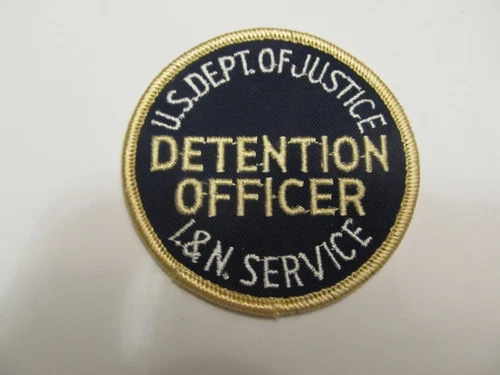 Washington DC Immigration Detention Officer Patch Old Cheese Cloth