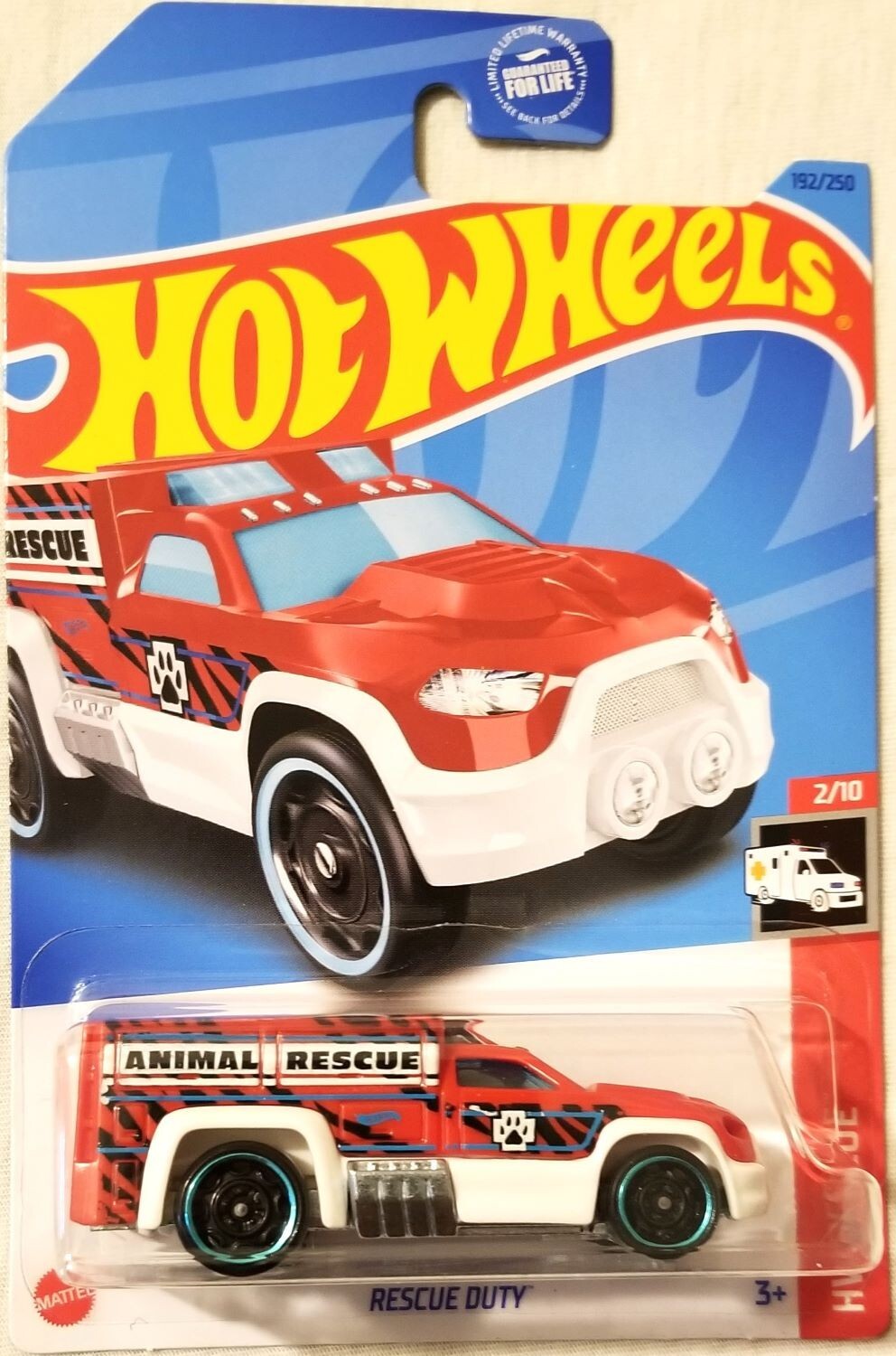 Hot Wheels - 2023 HW Rescue 2/10 Rescue Duty 192/250 (BBHKK70)