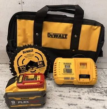 DeWALT FLEXVOLT 60V MAX DCS577X1 7-1/4" Circular Saw with Brake Kit 1 Battery