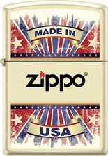 Zippo Made In USA Cream Matte WindProof Lighter NEW