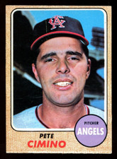 1968 TOPPS OPC O PEE CHEE BASEBALL #143 Pete Cimino EX+ CALIFORNIA Angels Card