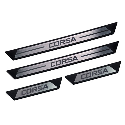 Für Opel Corsa D Hb 2006-2013 Einstiegsleisten Türschweller, Edelstahl 4 Stück