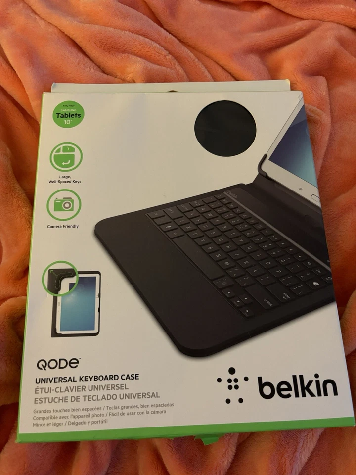 Belkin QODE Universal Keyboard Case for 10" Samsung Works w/Any 10" Tablets New - Image 2 of 4