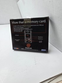 WORKING Sega Dreamcast Clear Blue VMU OEM Visual Memory Unit NEW BATTERY'S  #H9