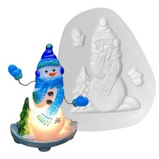 9"X 7" Deep 1.5" Snowman Mold Glass Fusing