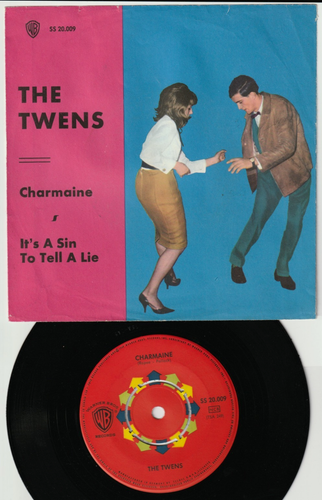 ♫ 7" 1964 The Twens CHARMAINE / It's A Sin To Tell A Lie RARES TANZCOVER NM ♫