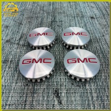 2014-2024 Gmc Sierra Yukon 1500 Wheel Center Hub Caps Brushed Red Set 4 22837060