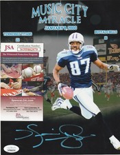 KEVIN DYSON TENNESSEE TITANS  JSA AUTHENTICATED  ACTION SIGNED 8x10