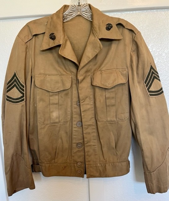 Vintage WWII U.S. Marine Corps (USMC) Gunnery Sgt. (Eisenhower