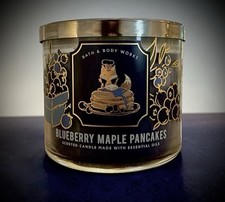Bath Body Works Blueberry Maple Pancakes Candle 3-wick