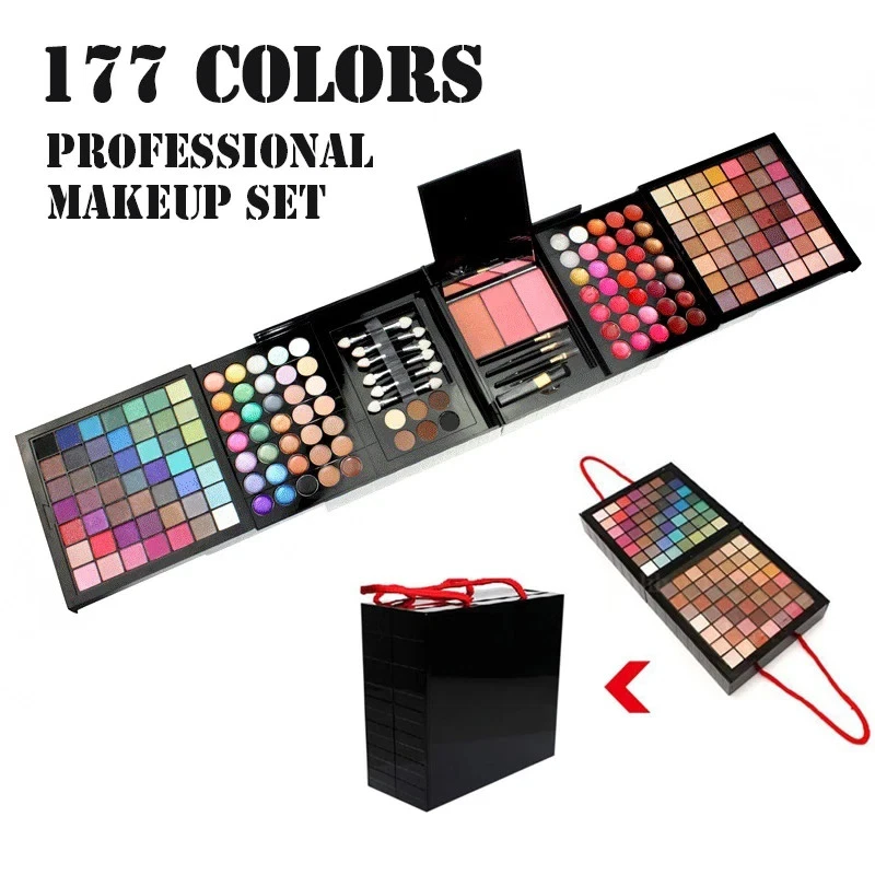 All-in-One Makeup Kit for Women – 177 Pieces with Eyeshadow, Blush & Lip
Opens in a new window or ta
