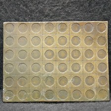 XF23175 VERY COOL VINTAGE 1970s CIRCLES SQUARES ARTWORK UNISEX BELT BUCKLE