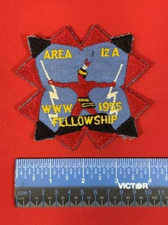 Vintage 1955 Boy Scouts AREA 12A WWW FELLOWSHIP Order Of The Arrow OA Patch