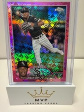 2023 Topps Chrome Logofractor Tim Anderson @211 Pink Refractor White Sox 088/199