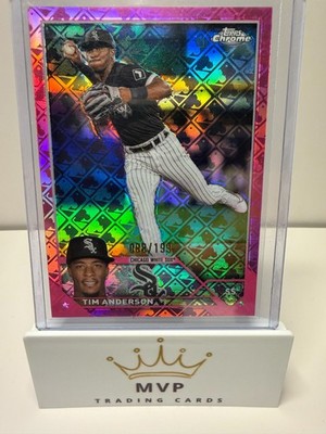 2023 Topps Chrome Logofractor Tim Anderson @211 Pink Refractor White Sox 088/199