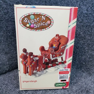 Lemax Sugar 'N Spice Ginger Sleigh Figurine From Christmas Cottage Collection