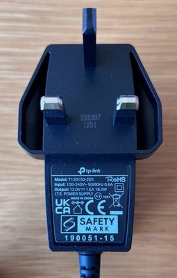 12V 2A AC-DC Adapter Netzteil für TP-LINK Modell T120200-2D4 Center Positive