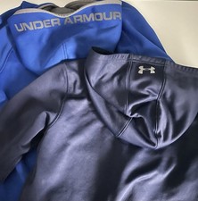 Set of 2 Under Armour Fleece Hoodies - Blue  Navy Youth XL