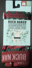 Duluth Men's Buck Naked Pattern Boxer Briefs XL 40-42 Moose Fair Isle