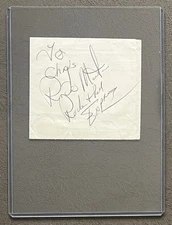Rock & Roll Express RICKY MORTON Signed Paper Wrestling nwa smw AUTOGRAPH CUT