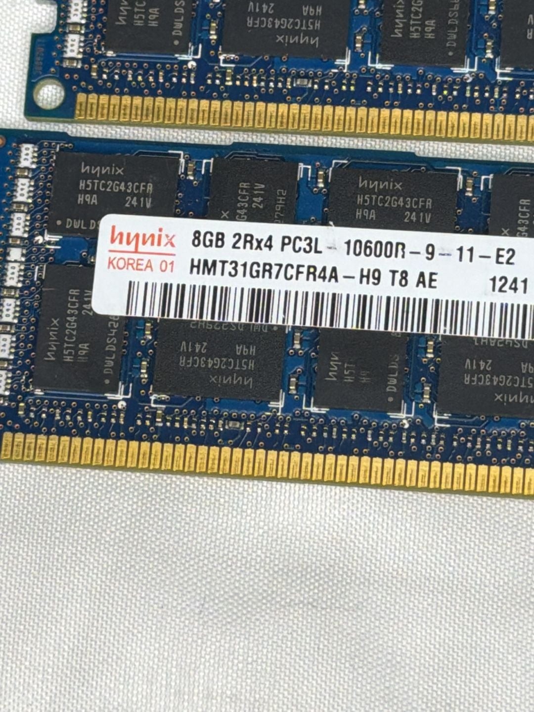 как выглядит Lot of 4 Hynix 8GB PC3L-10600R DDR3 ECC Registered Server Memory фото