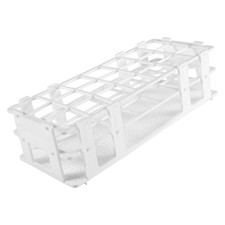 Plastic Test Tube Rack for 30mm Tube, 21 Well, White,Detachable (21 Hole) Z4Q7