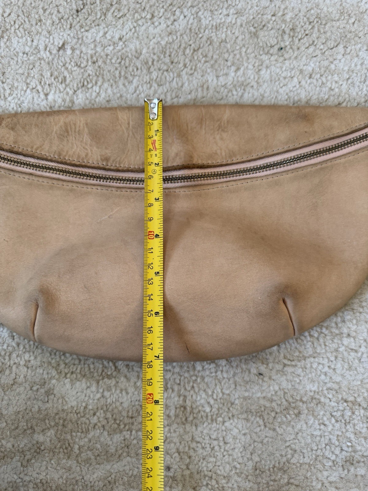 ABLE Berkeley Smooth Leather Sand Colored Belt Bag - image 5