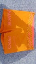 Nike Pro Orange Gym Shorts  Large New