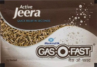 6 X Gas-O-Fast Active Jeera Antacid Sachet Of 5 G