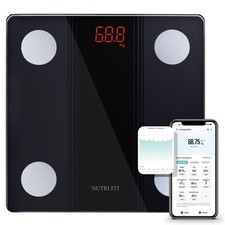 NUTRI FIT Bathroom Scale Smart Digital Bluetooth Scales for Body Weight, Body...