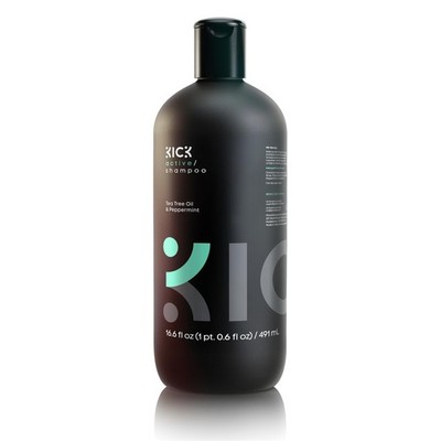 Kick Mens Shampoo - Peppermint & Tea Tree for Oil 17.5 Fl Oz (Pack of 1) 