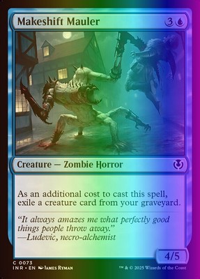 MTG Magic the Gathering Makeshift Mauler (73/612) Innistrad Remastered LP FOIL
