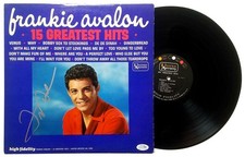 Frankie Avalon Signed 15 Greatest Hits Album LP ACOA