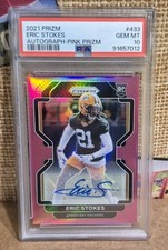 2021 Panini Prizm Eric Stokes Rookie Pink Prizm Auto PSA 10 POP 1 RC Packers