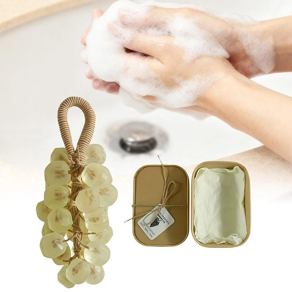 Handmade Grape Bunch Shea Butter Natural Organic Soap SLS Free 160g ❁ - Image 2 of 4
