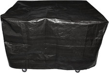 Ram® Black Large BBQ Cover Large Wagon Trolley Oil Barrel BBQ Barbecue Garden Pr