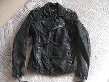 TIGHA Herren echt Lederjacke schwarz Gr. S