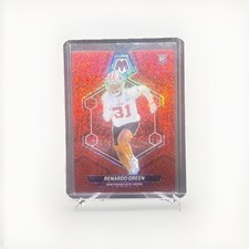 Renardo Green Rookie Card RC 2024 Mosaic Football Red Sparkle Prizm #358 49ers. rookie card picture