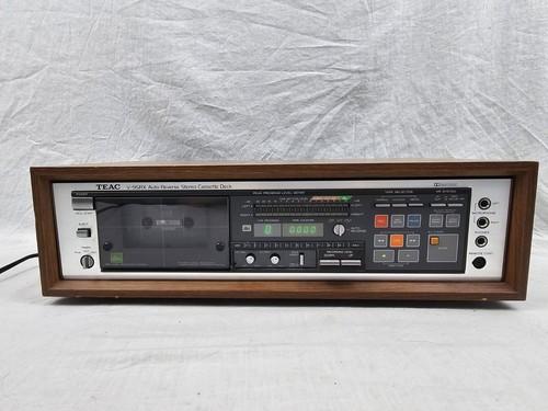 VINTAGE TEAC V-95RX AUTO REVERSE STEREO CASSETTE TAPE DECK WORKING!