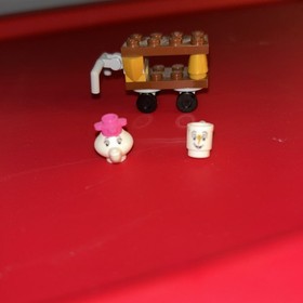 LEGO Disney Beauty & Beast MINIFIGURE LOT Cogsworth Wardrobe Mrs Potts & Chip