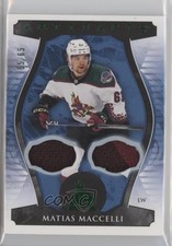 2023-24 Upper Deck Artifacts Emerald Material 65/65 Matias Maccelli #24 7b5