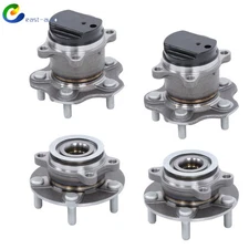 FWD Front Rear Wheel Bearing Hubs Assembly Kit For Nissan Rogue 5 Lugs 2008-2013