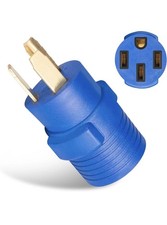 NEMA 10-30P to 14-50R EV Charger Adapter, 30A 3 Prong Dryer Plug to 50A 4 Prong