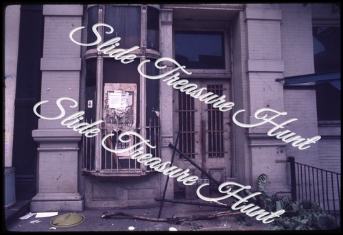 New York City Building Trash 35mm Slide 1970s