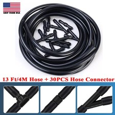 Car Windshield Washer Hose Kit 4m Durable Rubber Washer Fluid Tubing Connectors