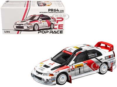#ad #ad MITSUBISHI LANCER EVO IV RHD #1 SAFARI RALLY KENYA 1998 1 64 POP RACE PR640231 $20.99