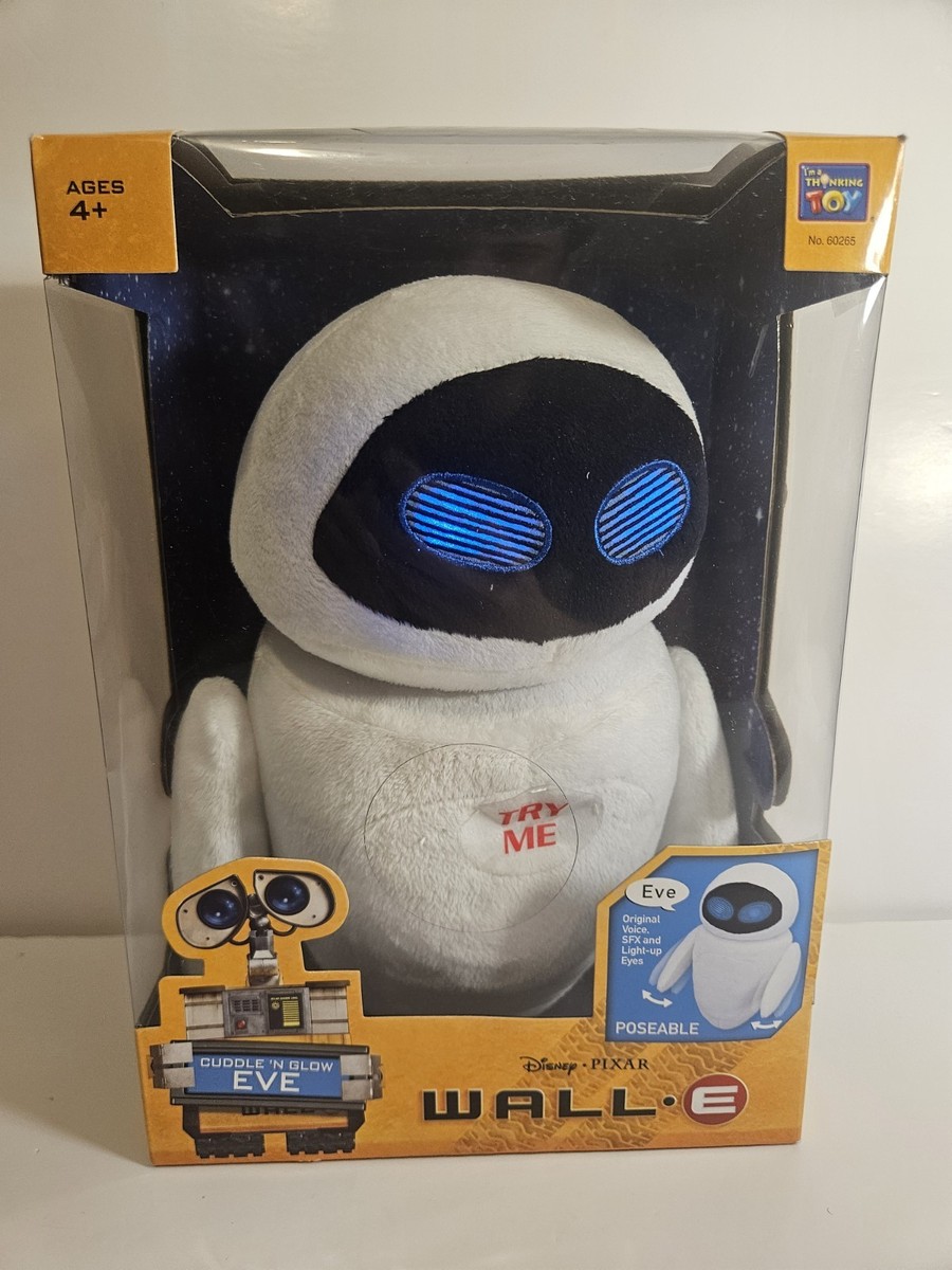 Brand New Sealed Thinkway Toys Disney Pixar Wall E Cuddle N Glow