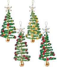 Beaded Ornament KIT, Christmas Tree Makes 4 NCO24
