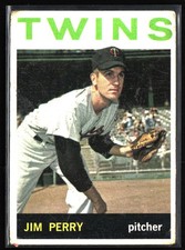 1964 Topps #34 Jim Perry lower grade